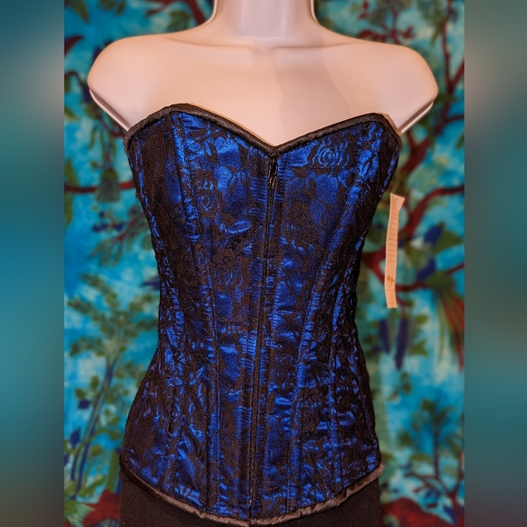 Daisy Corsets Intimates & Sleepwear Nwt Lavish By Daisy Blue Satin